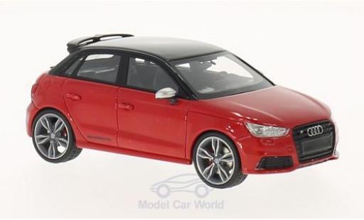 Modelauto Audi S1 sportback rood/zwart 2014 1/43 Neo