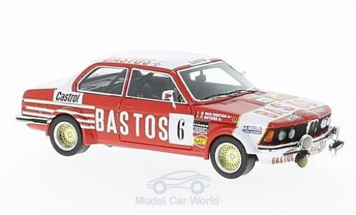 Modelauto Bmw 323 rallye i (E21) No.6 Bastos Rally Condroz 1982 P.Snijers/G.van Oosten 1/43 Neo