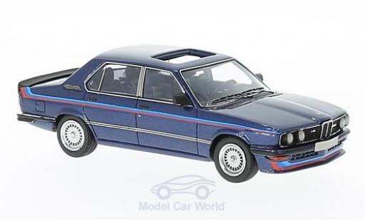Modelauto Bmw M535 berline 35i (E12) metallic blauw/Dekor 1978 1/43 Neo