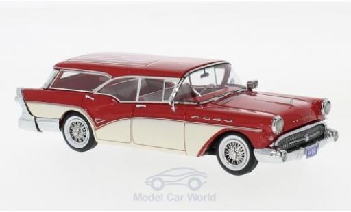 Modelauto Buick Century Caballero Estate Wagon rood/beige 1957 1/43 Neo