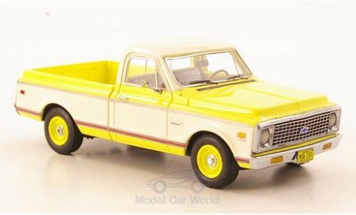 Modelauto Chevrolet C-10 Pickup geel/wit 1971 1/43 Neo