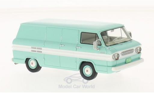 Modelauto Chevrolet Corvair fourgon turquoise/wit 1963 Bestelwagen 1/43 Neo