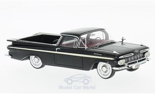 Modelauto Chevrolet El Camino SS zwart/wit 1959 1/43 Neo