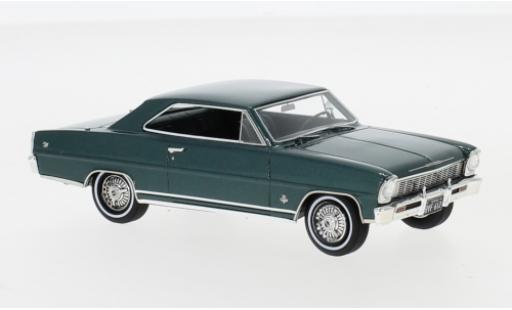 Modelauto Chevrolet Nova SS Hardtop metallic groen 1966 1/43 Neo