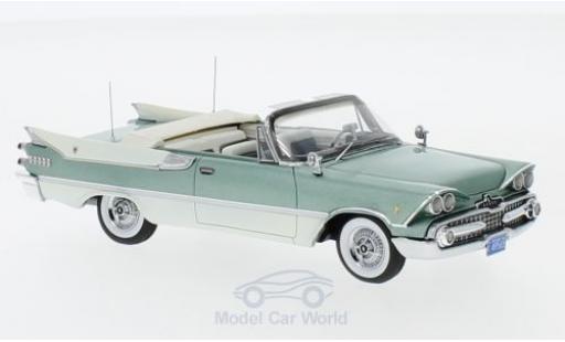 Modelauto Dodge Custom Royal Lancer Cabriolet metallic groen/wit 1959 1/43 Neo