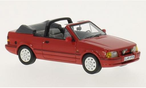 Modelauto Ford Escort XR3i Cabriolet MkIV rood 1986 1/43 Neo
