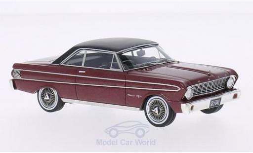 Modelauto Ford Falcon Sprint metallic rood/mat-zwart 1964 1/43 Neo