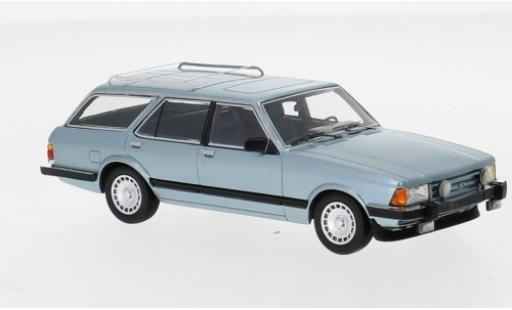 Modelauto Ford Granada Turnier MK II Ghia metallic blauw 1984 1/43 Neo