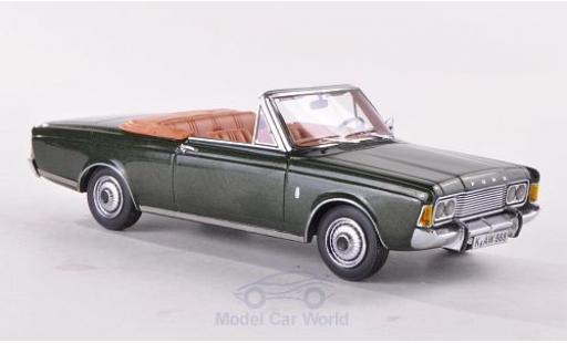 Modelauto Ford Taunus 17M P7 (P7b) 26M Cabriolet Deutsch metallic groen 1/43 Neo