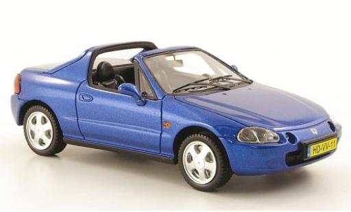 Modelauto Honda CRX Del Sol metallic blauw 1992 1/43 Neo