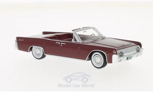 Modelauto Lincoln Continental 1961 53A Cabriolet rood 1/43 Neo