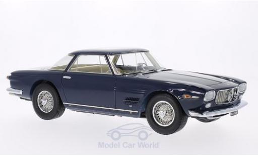 Modelauto Maserati 5000 GT Allemano blauw 1960 T&Atilde;&frac14;ren en Hauben gesloten 1/18 Neo