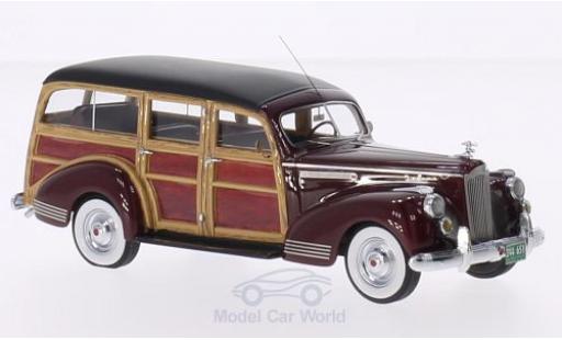 Modelauto Packard 110 Deluxe Wagon rood/Holzoptik 1941 1/43 Neo