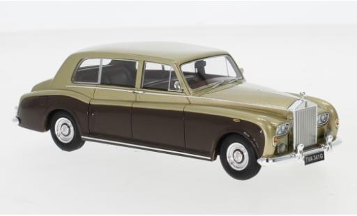 Modelauto Rolls Royce Phantom EWB VI gold/bruin RHD 1968 1/43 Neo
