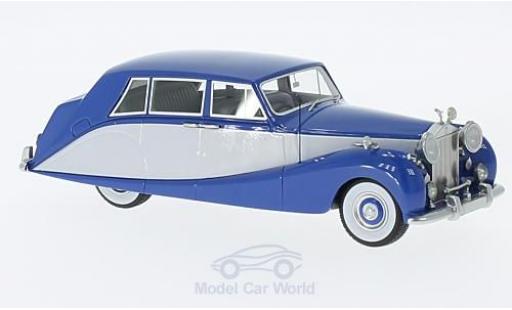 Modelauto Rolls Royce Silver Wraith Hooper Empress Line blauw/grijs RHD 1956 1/43 Neo
