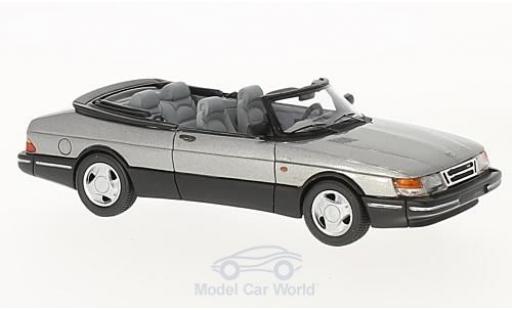 Modelauto Saab 900 1987 Cabriolet metallic grijs 1/43 Neo
