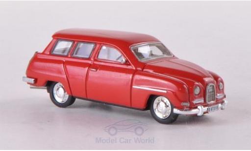 Modelauto Saab 95 Base rood 1961 1/87 Neo