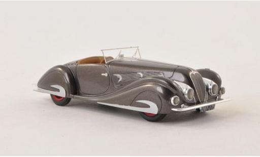 Modelauto Delahaye 135 Roadster MS Competition Figoni & Falaschi metallic grijs 1937 sn48563 1/43 Nickel