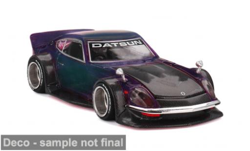 Modelauto Nissan Fairlady Z S130 Kaido Street V1 paars/zwart 1978 1/64 Mini GT