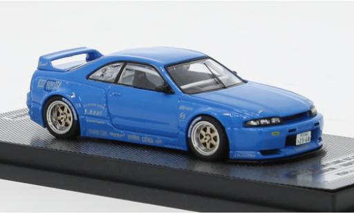 Modelauto Nissan Skyline Base GT-R ( blauw 1/64 INNO64