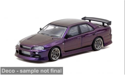Modelauto Nissan Skyline R34 GTR () paars 2025 1/64 Tarmac Works