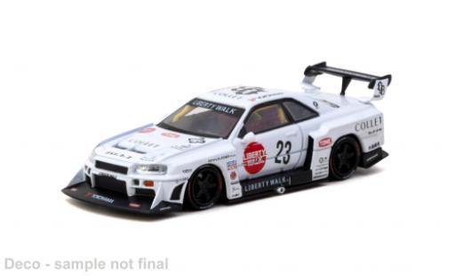 Modelauto Nissan Skyline R34 GTR () wit 2025 #23 1/64 Tarmac Works