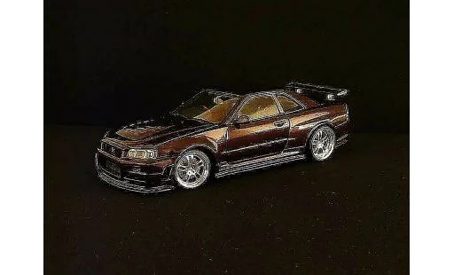 Nissan Skyline R34 1/18 Autoart z-purple modelauto