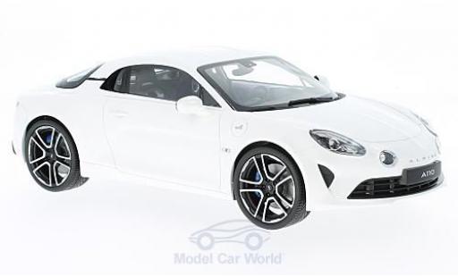 Modelauto Alpine A110 pure metallic wit 2017 1/18 Norev