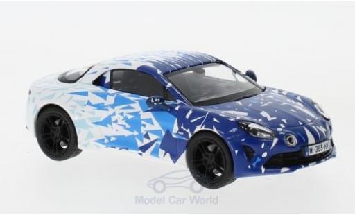 Modelauto Alpine A110 pure Renault wit/blauw 2017 Testversion 1/43 Norev