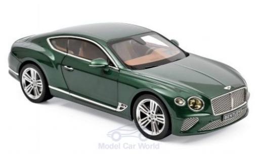 Modelauto Bentley Continental GT metallic groen 2018 1/18 Norev