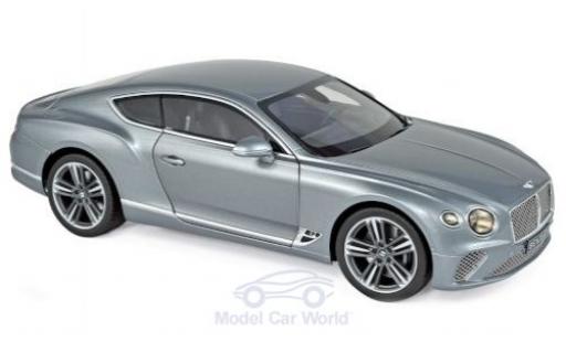 Modelauto Bentley Continental GT metallic grijs 2018 1/18 Norev