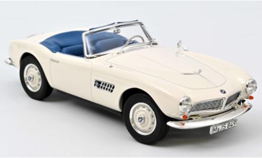 Modelauto Bmw 507 Cabriolet wit 1957 kap ougroen 1/18 Norev