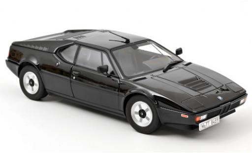 Modelauto Bmw M1 1980 zwart 1/18 Norev