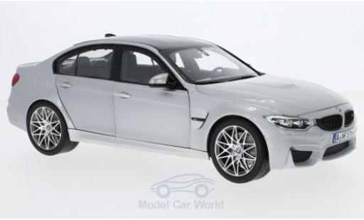 Modelauto Bmw M3 Competition grijs 2017 1/18 Norev