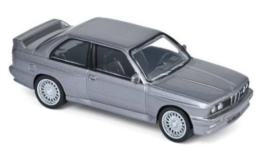 Modelauto Bmw M3 coupe (E30) metallic grijs 1986 Jetcar 1/43 Norev