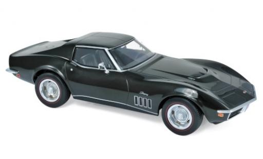 Modelauto Chevrolet Corvette Coupe (C3) 427 metallic groen 1969 1/18 Norev