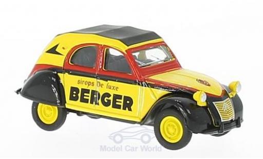 Modelauto Citroen 2CV Berline AZLP geel/zwart Cycliste (F) 1959 1/64 Norev