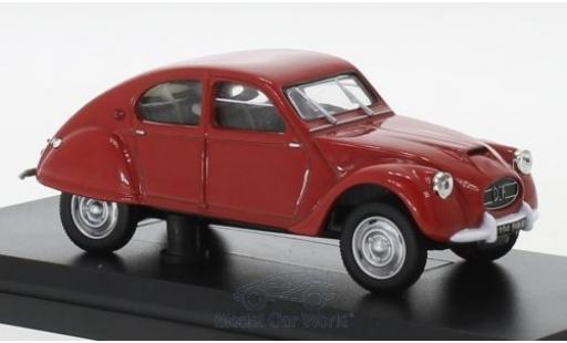 Modelauto Citroen 2CV Berline Dagonet rood 1956 1/43 Norev