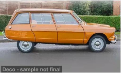 Modelauto Citroen Ami 6 Break Stationwagen geel 1969 1/87 Norev