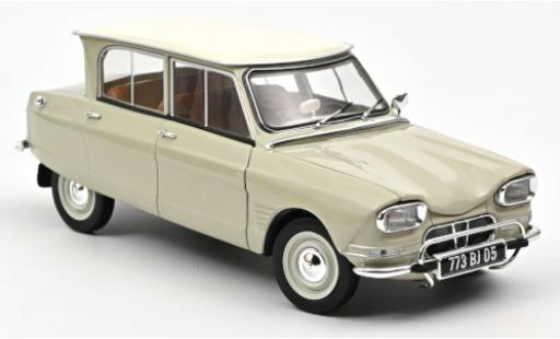 Modelauto Citroen Ami 6 Berline grijs/wit 1965 1/18 Norev