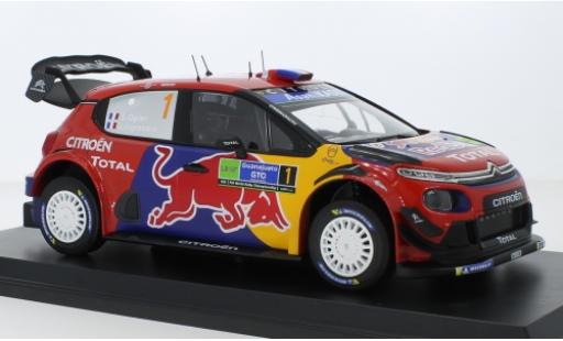 Modelauto Citroen C3 WRC No.1 Red Bull / Total Rally Mexico 2019 S.Ogier/J.Ingrassia 1/18 Norev
