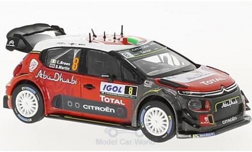 Modelauto Citroen C3 WRC No.8 Rally Tour de Corse 2017 C.Breen/S.Martin 1/43 Norev