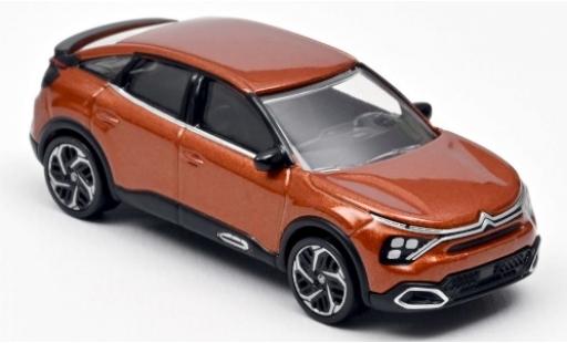 Modelauto Citroen C4 Berline metallic oranje 2020 1/43 Norev