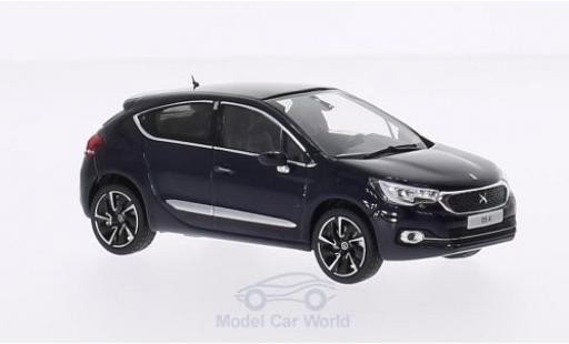 Modelauto DS Automobiles DS4 Berline Citroen DS 4 metallic blauw 2015 1/43 Norev