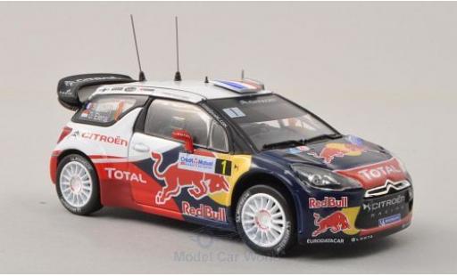 Modelauto DS Automobiles DS3 WRC Citroen No.1 Red Bull Rally Frankreich 2012 S.Loeb/D.Elena 1/43 Norev