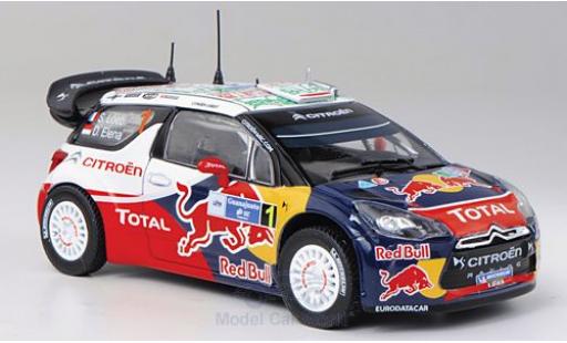 Modelauto DS Automobiles DS3 WRC Citroen No.1 Red Bull Total Rally Mexico 2011 S.Loeb/D.Elena 1/43 Norev
