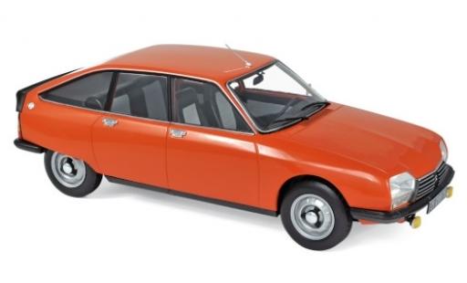 Modelauto Citroen GS X2 oranje 1978 1/18 Norev