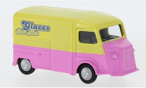 Modelauto Citroen HY Fourgonnette roze/geel Glacier 1980 1/64 Norev