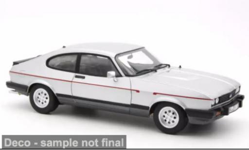 Modelauto Ford Capri 2.8i MK III 2.8 Injection grijs 1983 1/18 Norev