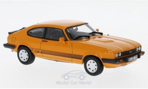 Modelauto Ford Capri 3.0S MK III oranje 1986 1/43 Norev